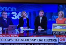 CNN, the poor losers, Cut Away from Karen Handel’s Victory Speech. They can’t handle it!