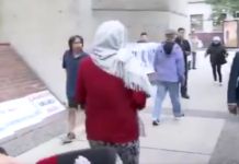 VIDEO: Woman In Hijab Throws Coffee On Canadians Protesting Murder Of Marrisa Shen