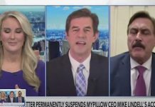 Newsmax anchor walks off set after trying to stop Mike Lindell talking about election fraud instead of Twitter censorship