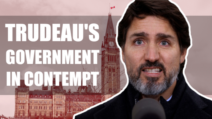 Trudeau'sGovernmentincontempt