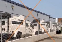 UN Armored Trucks Are Lined Up In Ontario (41 SEC VID)