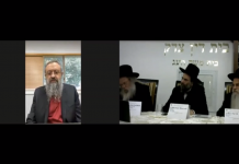 Dr. Zelenko speaks to a Rabbinical court in Jerusalem