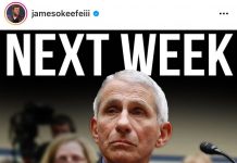 James O’Keefe: Explosive Never Before Seen Whistleblower Documents Coming Next Week on Dr. Fauci – STAY TUNED