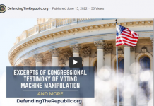 Excerpts of Congressional Testimony of Voting Machine Manipulation and More