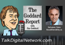 Salvatore Vetro visits Jim Goddard on The Goddard Report on Recall David Eby