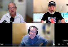 Funeral Director John O’Looney with Dr Paul Oosterhuis and Michael Aurora Edward