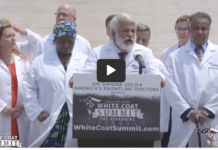 Dr. Robert Malone speaking at the “White Coat Summit” 2023
