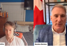 16 year old Tyson Hockley interviews Maxime Bernier, leader of the Peoples Party of Canada
