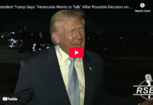 President Donald J. Trump Takes Questions From The Press This Evening Before Returning to Washington, D.C.