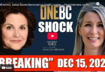 Breaking: Dallas Brodie Removed as OneBC Leader — First Interview on Party Status, Tara Armstrong