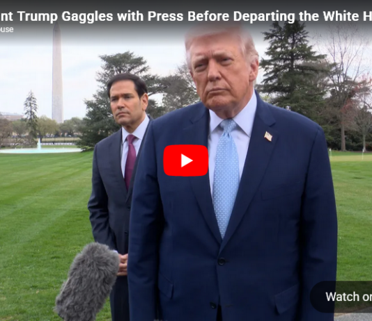 President Trump Gaggles with Press Before Departing the White House, Mar. 20, 2026