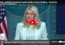Full Speech: Karoline Leavitt Holds a Press Briefing – 03/25/26