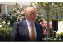 President Trump Holds a Press Gaggle