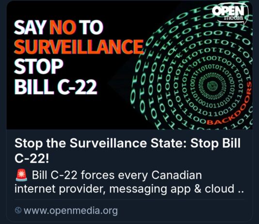 Stop the Surveillance State: Stop Bill C-22